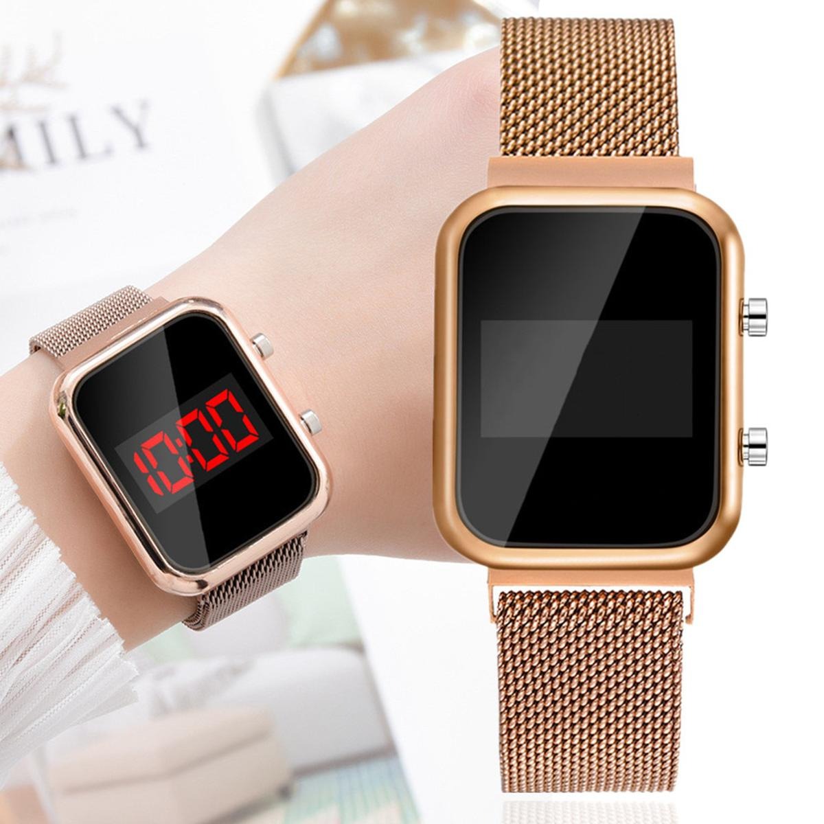 Golden Touch LED Magnetic Watch