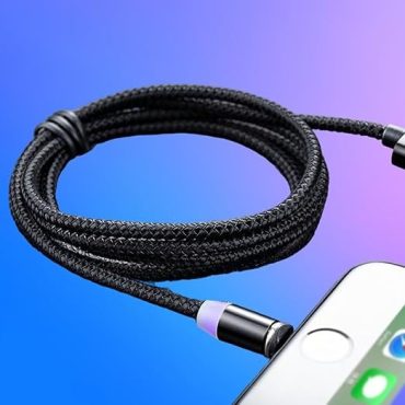3-in-1 Magnetic Fast Charging Cable | Type-C, Micro USB & iPhone | 360° Rotation | LED